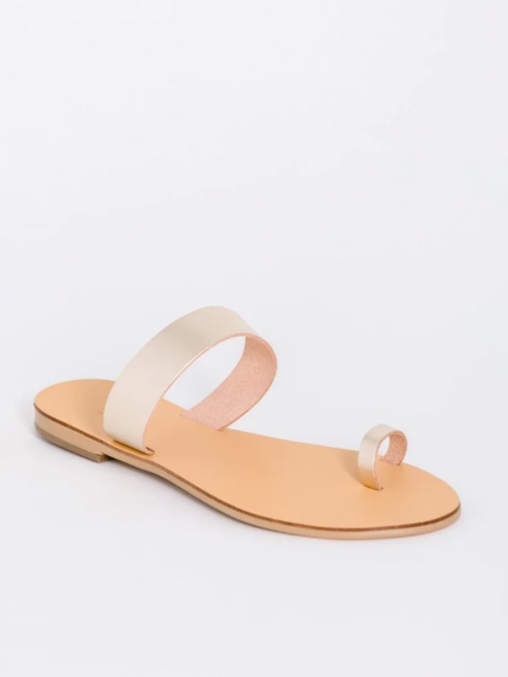 KAYU HANDMADE IN GREECE TOP GRAINED VEGETABLE DYED LEATHER SANDALS